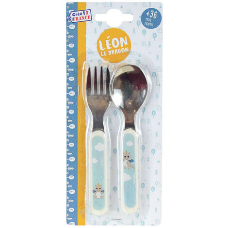 Leon Le Dragon Ensemble Couverts Inox (Fourchette, Cuillere)