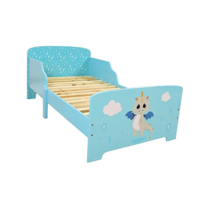 Leon le dragon Lit avec lattes 140 x 70 cm pour enfant
