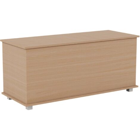 Leon Storage Ottoman Bench Bedding Blanket Box Hallway Bedroom Chest, Pine