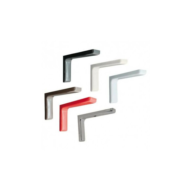 FER - Support d'étagère d'ameublement - 24 cm - chrome galvanisé