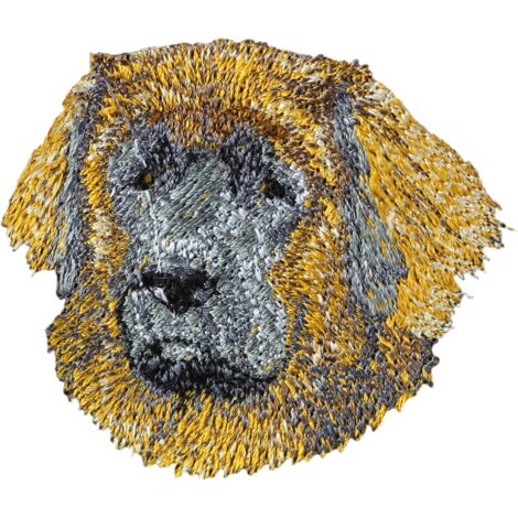 Leonberger - toppa a forma di cane, toppa ricamata, decorazione unica per uno zaino di Art-Dog
