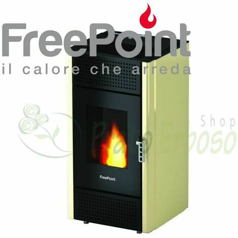 Leonora - Stufa a pellet da 7 Kw avorio