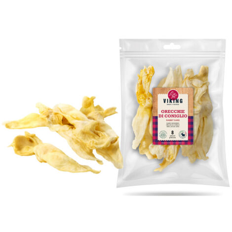 Leopet Dog Snack Viking Orecchie di Coniglio  - Leopet Dog Snack Viking Orecchie di Coniglio - Confezione Da 200 Gr