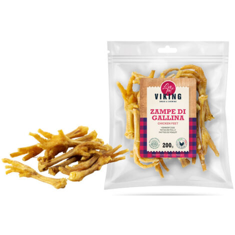 Leopet Dog Snack Viking Zampe di Gallina - Leopet Dog Snack Viking Zampe di Gallina - Confezione Da 200 Gr