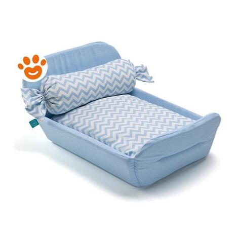 Leopet Lettino Culla Zig Zag (45x60 cm)  - Leopet Lettino Culla Zig Zag (45x60 cm) - Azzurro