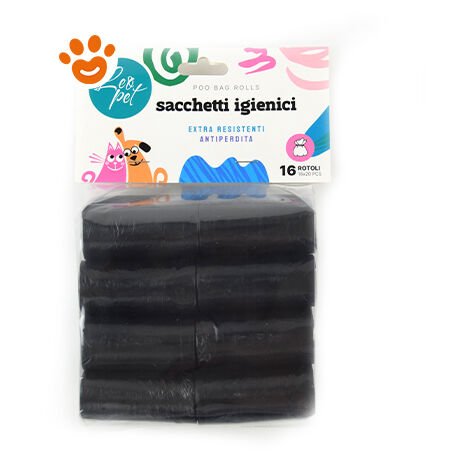 LeoPet Sacchettini Igienici Portatili  - LeoPet Sacchettini Igienici Portatili - Confezione Da 16 Pezzi