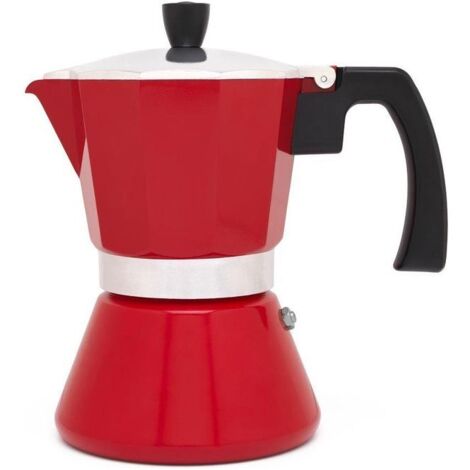 Leopold Vienna Caffettiera 6 Tazze Rosso per Induzione