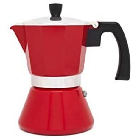 Leopold Vienna LV113007 cafetière moka rouge 6 tasses
