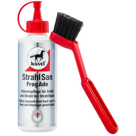 Leovet Strahlsan mit Pinsel 200 ml Hufpflege Pferdepflege Intensivpflege Sohle