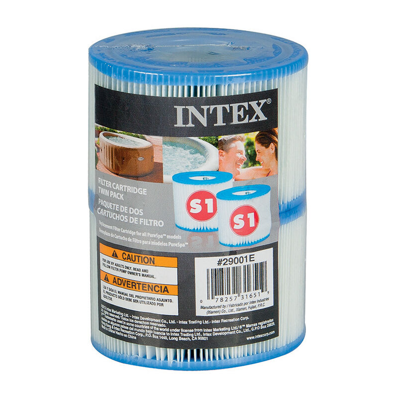 Intex - Lot de 2 cartouches de filtration S1 pour spa gonflable