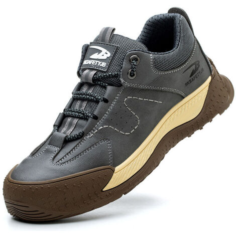 Les chaussures isolées 6KV sans métal pour hommes et femmes peuvent porter des chaussures de sécurité anti-écrasement et anti-crevaison-chaussures de travail de soudage-43EU-gris