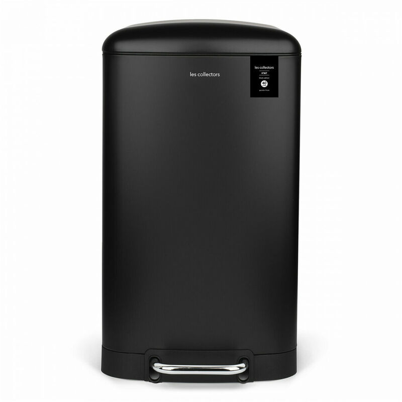 Poubelle à pédale 40l, black edition - n°867