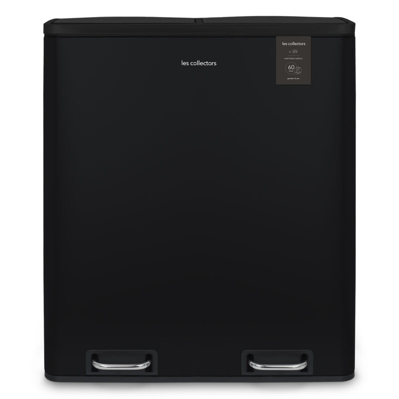Les collectors N°910 poubelle pédale 2x30L noire