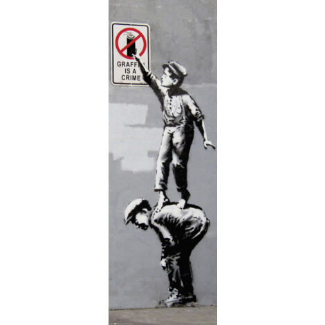 Les graffitis sur les portes d'affiches sont un délit