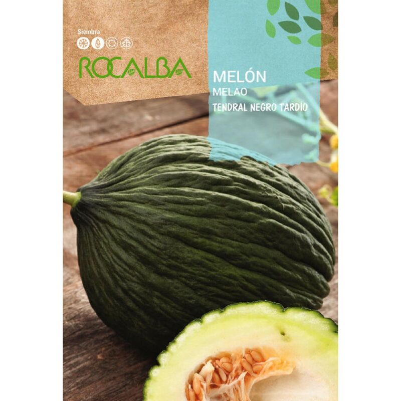 Rocalba - Les graines de melon ont tardif Black 25 gr, Pack 5x