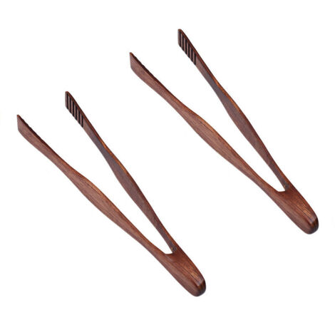 Les pinces de cuisine en bois, adaptées pour les grillades, etc., peuvent également servir de couverts ou de pinces alimentaires
