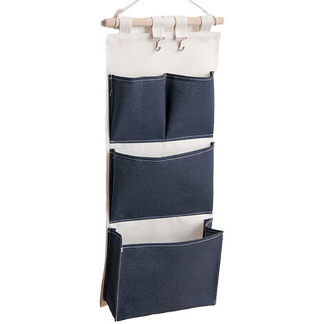 Les pochettes de rangement pour magazines de porte, organisateur de sac de rangement suspendu pour placard de porte murale style1