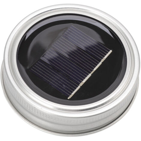 Les pots Mason solaires d'extérieur allument leurs couvercles, 20 LED, 6.6 pieds, étanches, sans flamme, guirlande féerique pour bocaux normaux