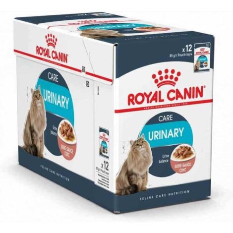Les soins urinaires de la canine royale 85g (salsa) pour les chats contribuent љ maintenir le systЏme urinaire sain - 12 enveloppes 85g