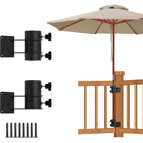 Les supports et fixations pour parasols d'extérieur servent à fixer les parasols sur les balustrades de terrasses, les balcons ou les patios extérieurs.