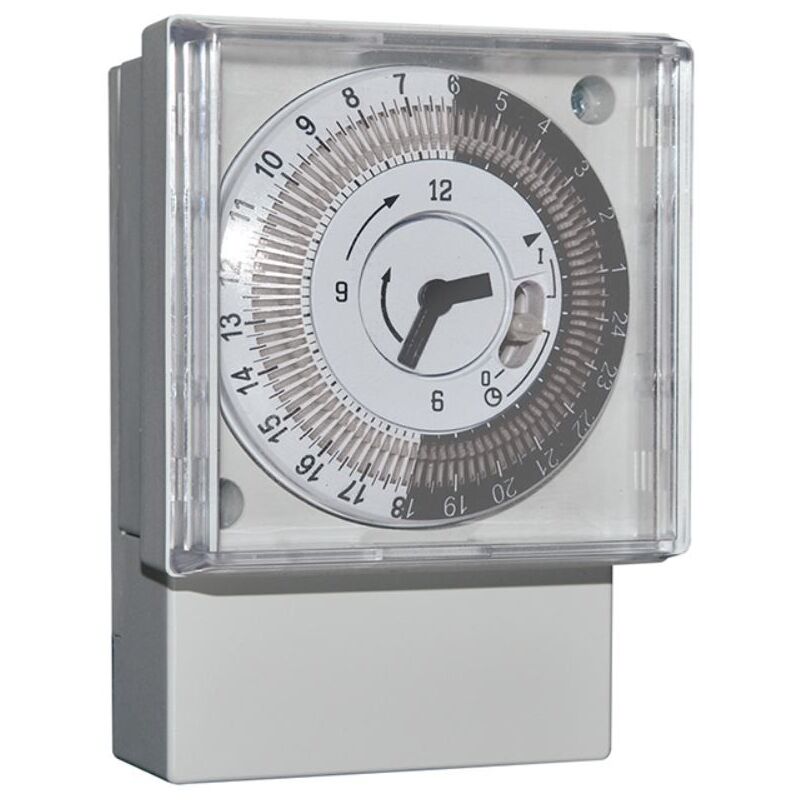 Perry - Horloge journalière à montage mural et din 1IO0018