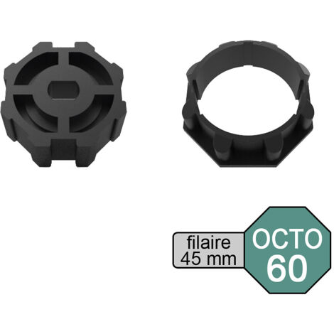 Les Tendances – Kit adaptateur pour moteur de volet roulant filaire Ø 45 mm – Roue et couronne pour tube OCTO Ø 60 mm – Installation simplifiée