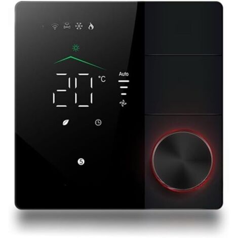 Les Thermostats Intelligents Tuya pour Climatiseur avec Télécommande WiFi Smart Knob Thermostat LED Temperature Control Switch B