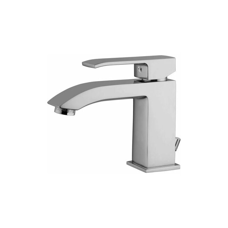 Miscelatore monocomando per lavabo Paffoni con scarico clic clac serie Level LES071KCR Cromato - Ottone