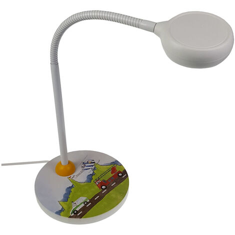 Leseleuchte/Schreibtischlampe für große & kleine Kinder, Flexrohr, AUTOMOBILE