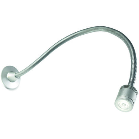 leselicht wall led 1.2w 3000k eloxiertes aluminium 39lm