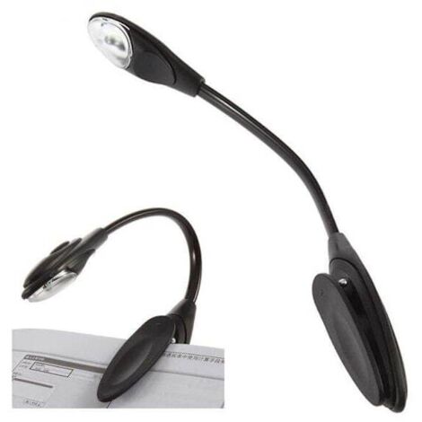 Lesen Sie komfortabel mit unserer Leselampe – einer schwarzen Leselampe mit LED-Birne und Klemme.