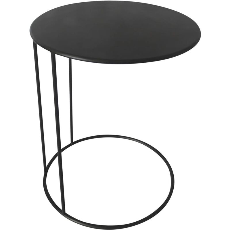 Lesli Living - Table d'appoint Amy 40x54,5 cm Noir