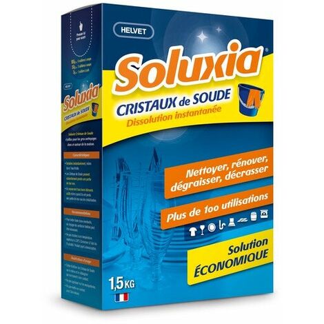 Lessive De Soude Cristaux De Soude Soluxia, Etui 1,5 Kg