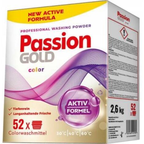 LESSIVES EN POUDRE PASSION GOLD 2,6 KG 52P BOÎTE