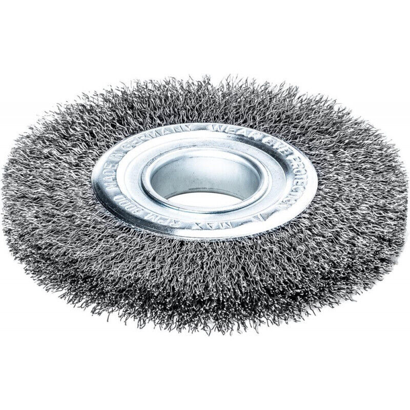 Brosse ronde fil d'acier 200x24/27mm ondulé 35mm