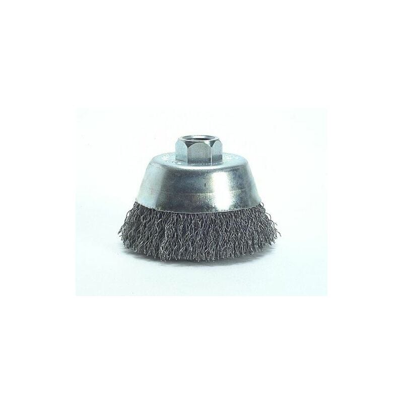 Cup Brush 80mm M14 x 0.35 Steel Wire LES424177