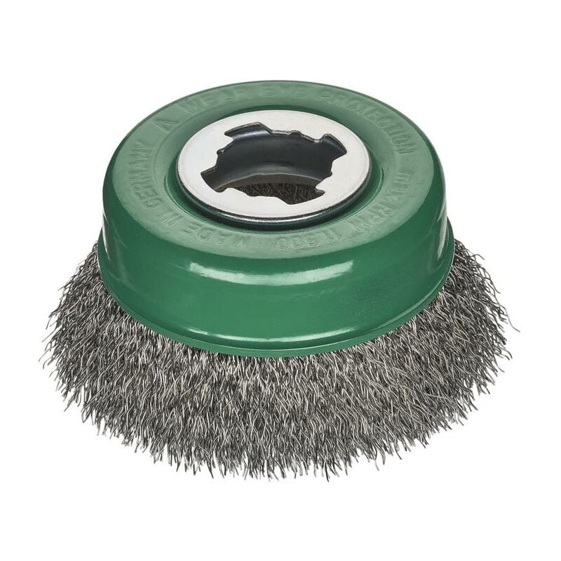 Lessmann 423.36X X-Lock Crimped Stainless Steel Brush 85mm Non Spark LES42336X