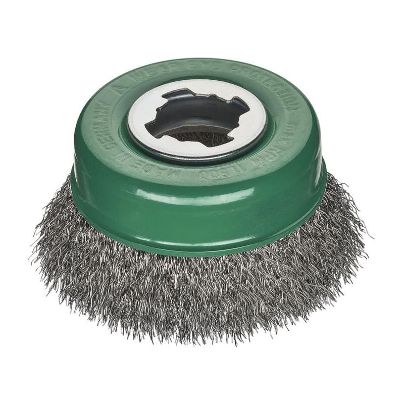 Lessmann ® - Lessmann Non Sparking Crimped Stainless Steel Brush 85mm X-Lock LES42336X