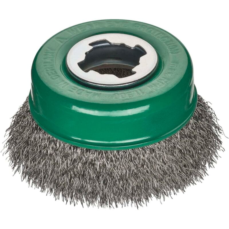 Lessmann ® - Lessmann Non Sparking Crimped Stainless Steel Brush 85mm X-Lock LES42336X