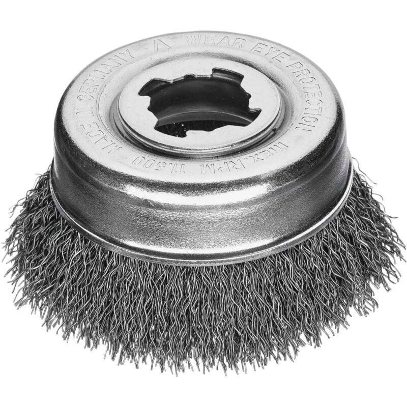 Lessmann ® - Lessmann Non Sparking Crimped Cup Steel Brush 85mm X-Lock LES42316X
