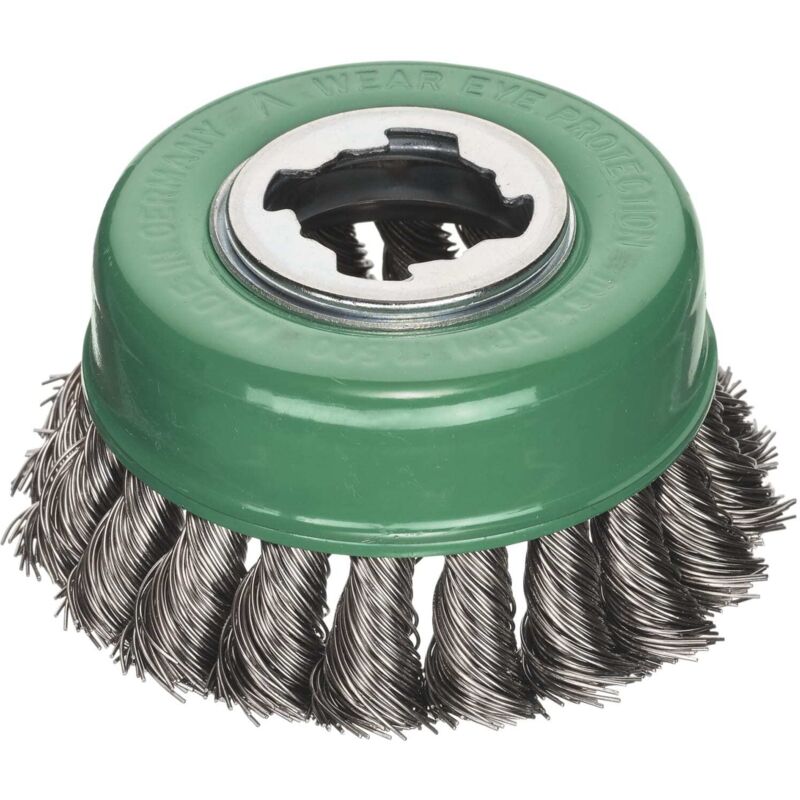 Lessmann ® - Lessmann 483.81X X-Lock Stainless Steel Knot Cup Brush 85mm Non Spark LES48381X