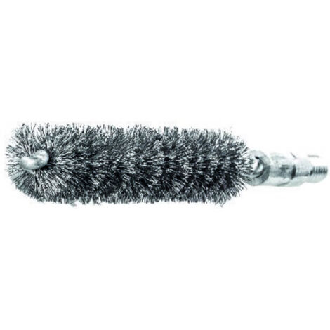 LESSMANN 500310 Rohrbürste L.115mm D.10mm Stahldraht gewellt Besatz-L.80mm