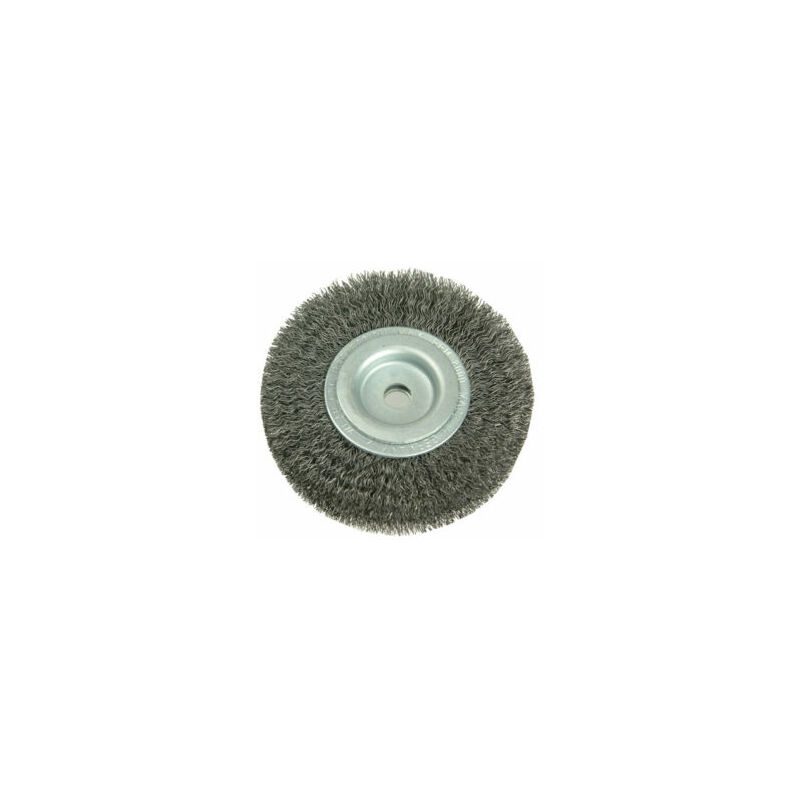 Wheel Brush D100mm x W20-22 x 30 Bore Set 1 Steel Wire 0.30