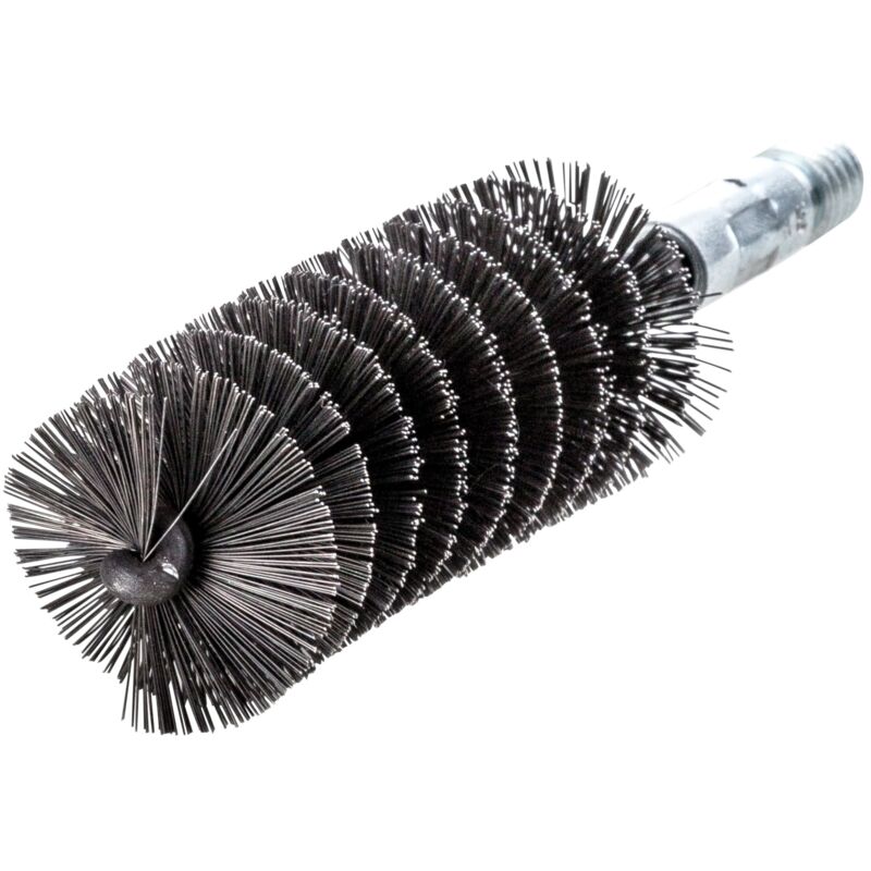 Lessmann Threaded Tube Brush 30mm Steel Wire