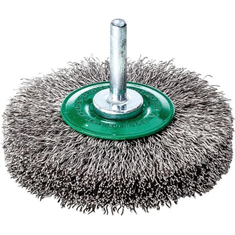 LESSMANN Rundbürste V4A gewellt mit Schaft 50x10x0,2mm
