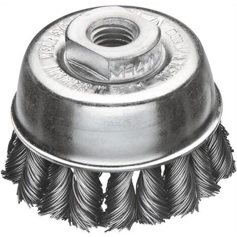 Lessmann Topfbürste Ø 65 mm M14 Drahtstärke 0,5 mm - 482.217.WZ