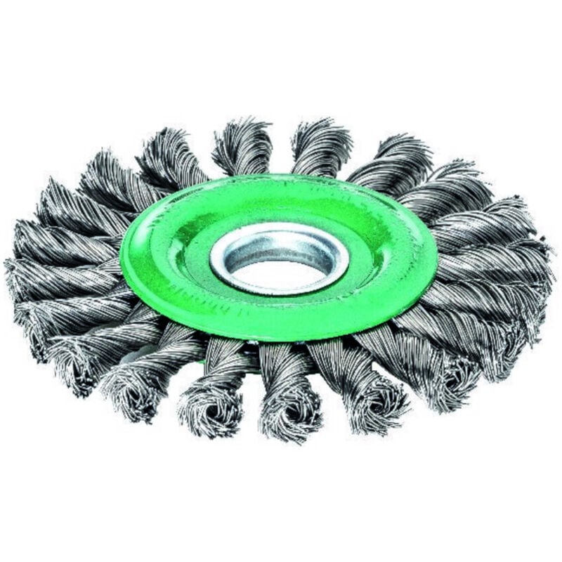 Image of Lessmann Rundbürste Edelstahl 115x12mm, gezopft 0,5mm