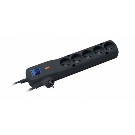 LESTAR 5+ LF-530WA, SURGE PROTECTOR, 3.0M, BLACK LF530WA 3M BLK