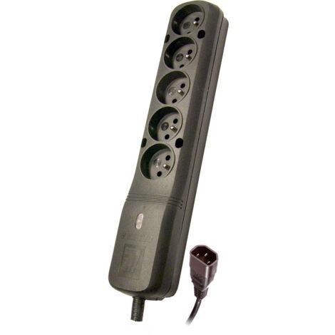 LESTAR LZ- 530 BW 1.5M IEC320 EXTENSION DE 1.5M 5 TOMACORRIENTES CA INTERIOR NEGRO