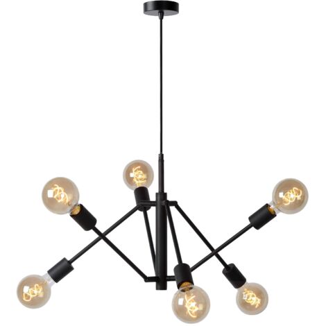 LESTER Suspension-Noir-6xE27